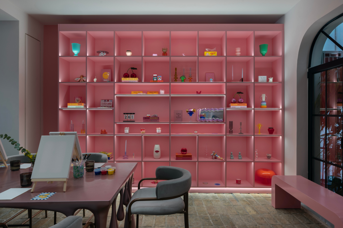 The interior of Cloudnine Club, showing a cozy and creative space